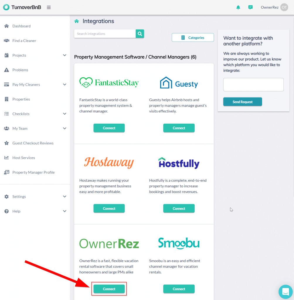 Turno and OwnerRez vacation rental software integration