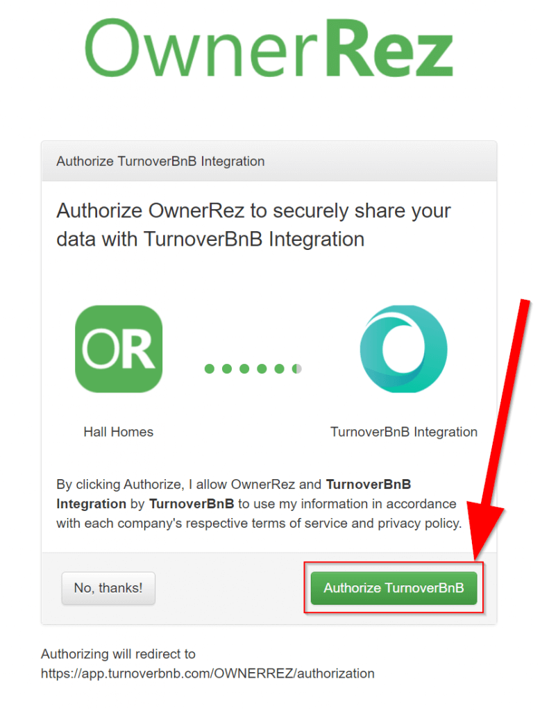 Turno and OwnerRez integration.