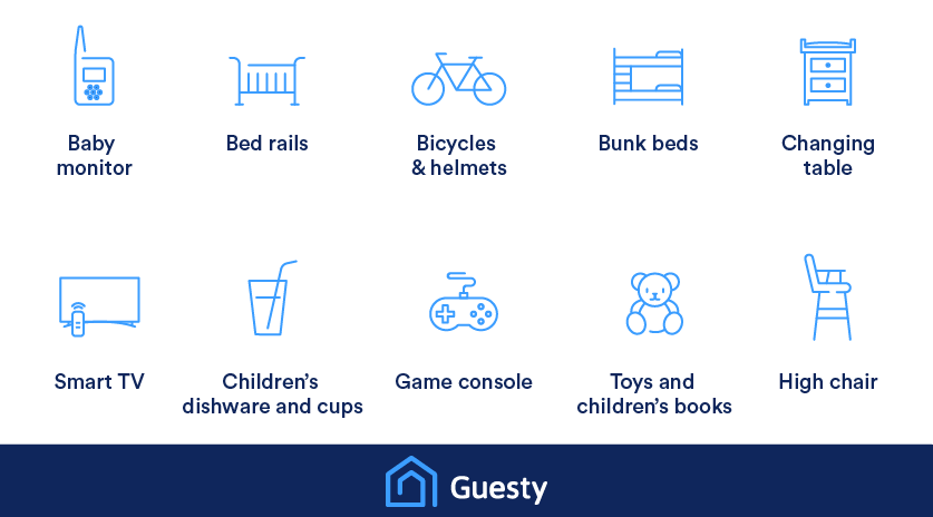 Guesty's 10 items to add to your family-friendly vacation rental.