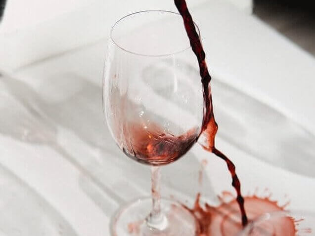 Removing wine stains can be one of the hardest of the common stains