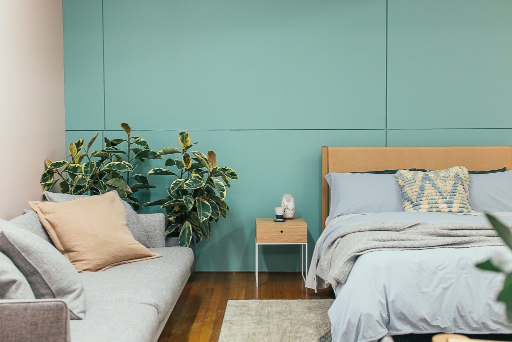 Colorful bedroom interior design