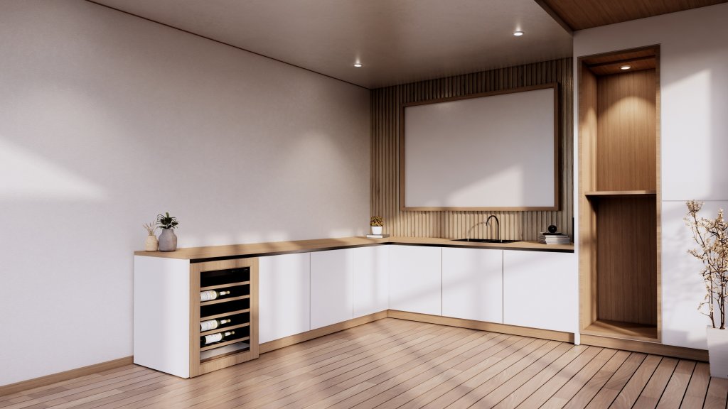 minimalistic kitchen layout