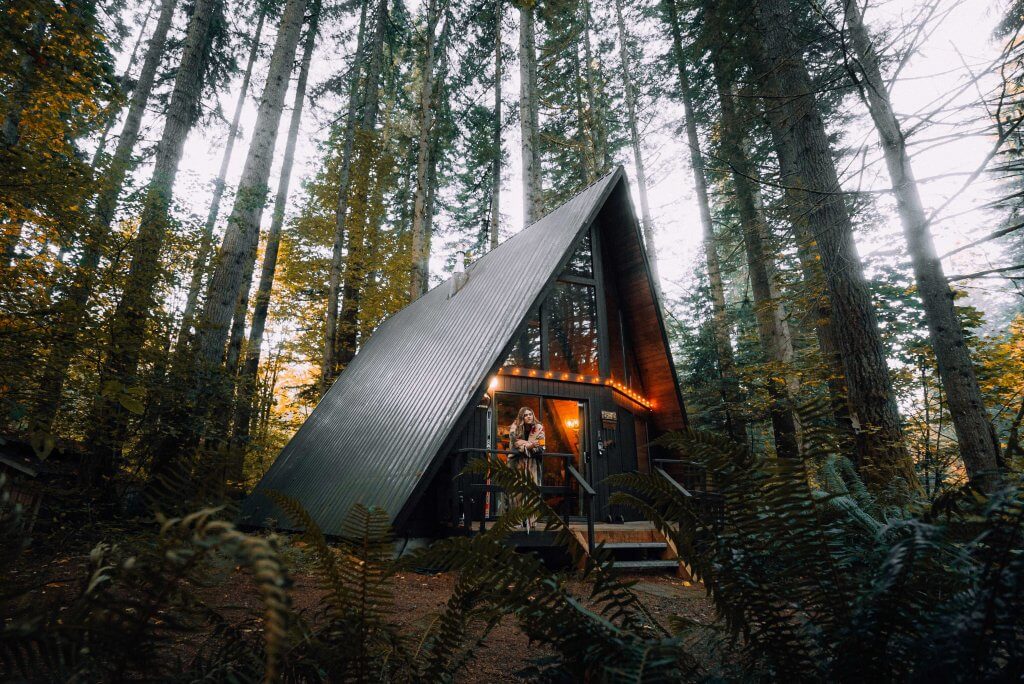unique airbnb property in the woods