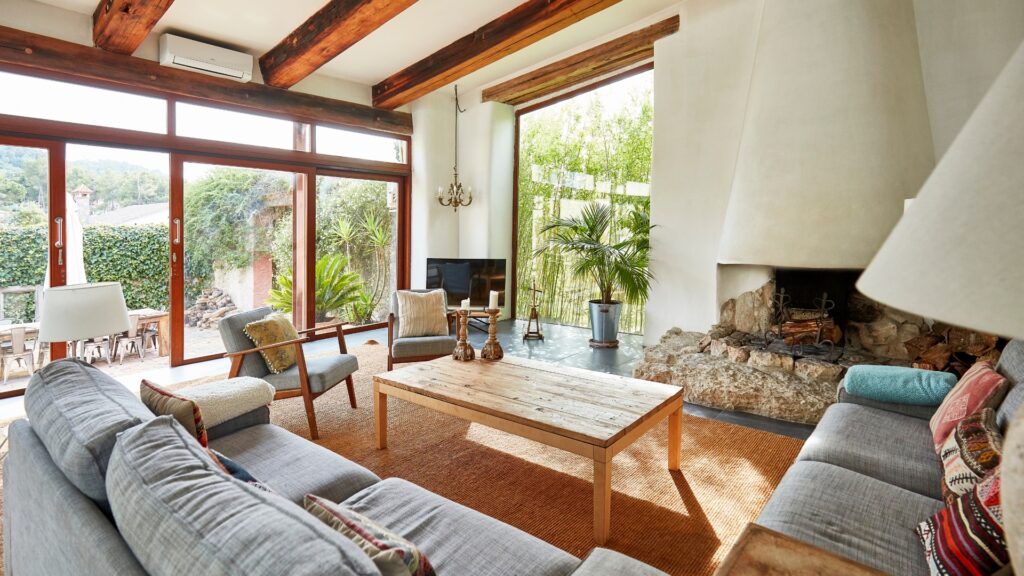 modern farmhouse themed airbnb