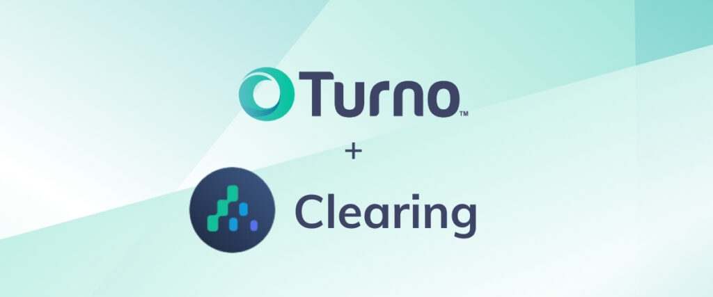 turno and clearing integration announcement graphic